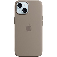 Чехол Silicone Case with MagSafe для Apple iPhone 15 Clay ААА