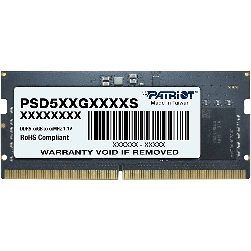 Модуль памяти SO-DIMM DDR5 Patriot Signature Line 8GB 5600MHz (PSD58G560041S)