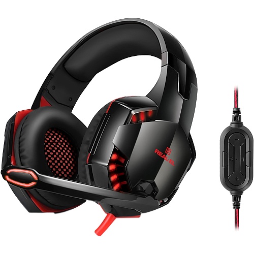 Игровые наушники REAL-EL GDX-8100 Black/Red (EL124100055)