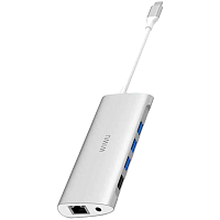 USB-хаб WiWU Alpha 11-in-1 Type-C Silver