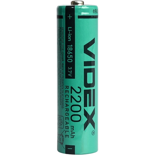 Аккумулятор Videx 18650 2200mAh Li-ion 1шт (18650/2200/1B)