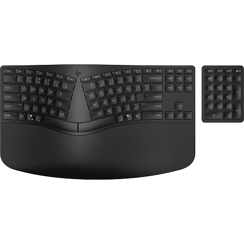 Клавиатура HP 960 BLK Ergonomic split-zone UA Black (7E755AA)