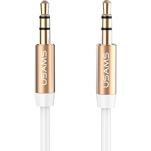 Кабель Usams YP-01 3.5 mm to 3.5 mm 1m White (YP102)