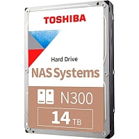 Жесткий диск 3.5" Toshiba N300 14TB SATA 512MB (HDWG51EUZSVA)