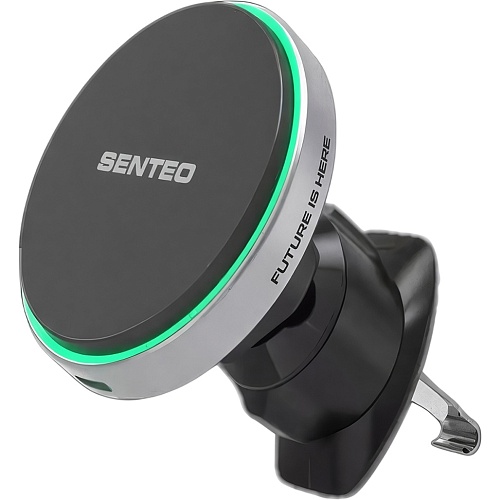 Автодержатель с беспроводной зарядкой Senteo M2 Mag Pro Qi2 15W Silver