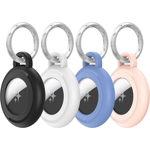 Комплект чехлов для поисковой метки Dux Ducis PC Waterproof Case для Apple AirTag Black/White/Blue/Pink