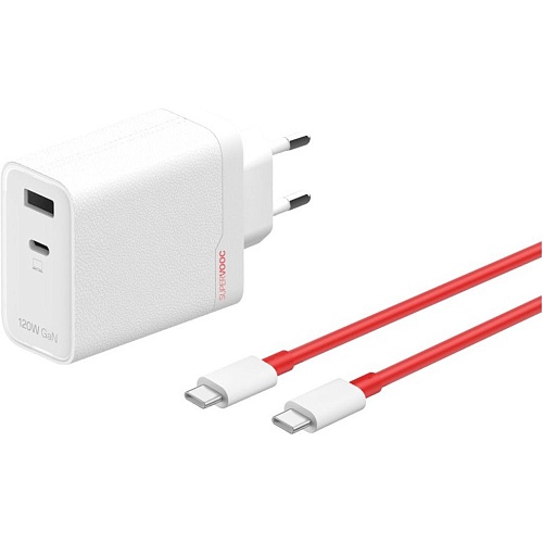Мережевий зарядний пристрій OnePlus SUPERVOOC 120W Dual Ports GaN Power Adapter Kit (OSABBCBBAE) EU - придбати в Дніпрі, Україні: ціна, характеристики | інтернет-магазин TOUCH