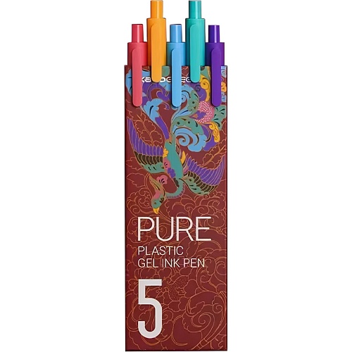 Набор ручек KacoGreen Pure Plastic Gel Ink Pen 5pcs K1015/3131480