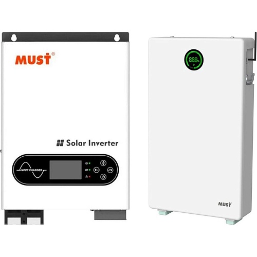 Система хранения энергии Must PV18-6248ECO 6.2kW + АКБ LP28-48200 10.2kWh (51.2V/200Ah/10240Wh)