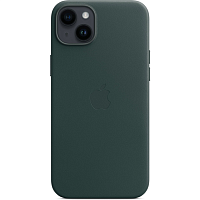 Чохол Leather Case with MagSafe для Apple iPhone 14 Forest Green AAA