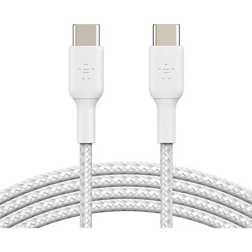 Кабель Belkin Boost Up Charge Braided USB-C to USB-C 1m White (CAB004BT1MWH) - придбати в Дніпрі, Україні: ціна, характеристики | інтернет-магазин TOUCH