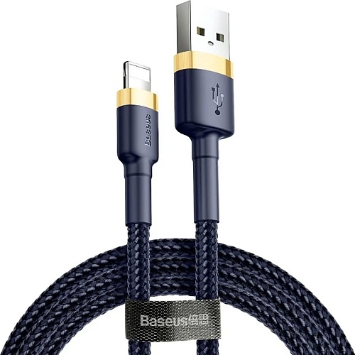 Кабель Baseus Cafule Lightning to USB-А 2m Gold/Blue (CALKLF-CV3)