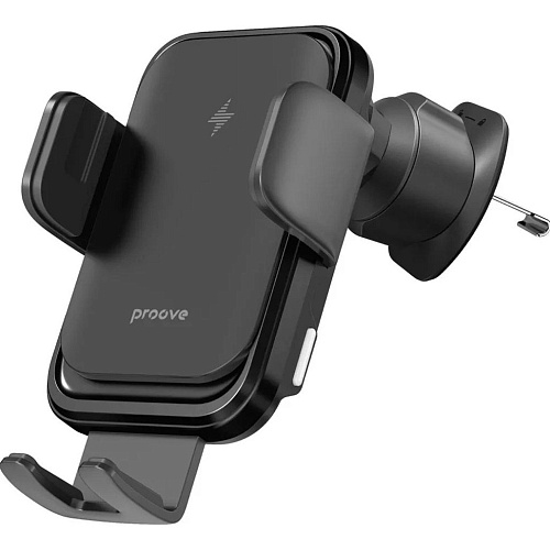 Автодержатель с беспроводной зарядкой Proove Nitro Charge 15W Matte Black (WHNC15002005)