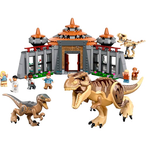 Конструктор LEGO Jurassic World Центр посетителей: Атака тиранозавра и раптора (76961)