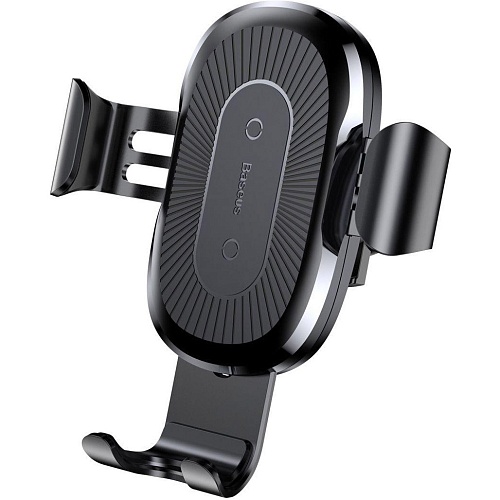 Автодержатель с беспроводной зарядкой Baseus Wireless Charger Gravity Car Mount Black (WXYL-01)