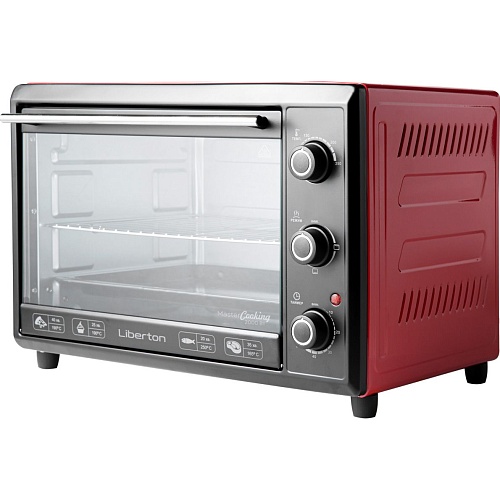 Настольная электрическая духовка Liberton LEO-400 Red