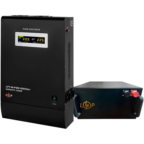 Джерело безперебійного живлення (ДБЖ) LogicPower UPS W5000 + LiFePO4 5120W (24241) - придбати в Дніпрі, Україні: ціна, характеристики | інтернет-магазин TOUCH
