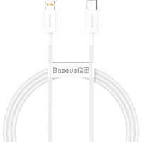 Кабель Baseus Superior Series Fast Charging USB-C to Lightning 20W 2m White (CATLYS-C02) - придбати в Дніпрі, Україні: ціна, характеристики | інтернет-магазин TOUCH
