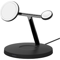 Бездротовий зарядний пристрій Belkin 3in1 MagSafe Black (WIZ017VFBK) - придбати в Дніпрі, Україні: ціна, характеристики | інтернет-магазин TOUCH