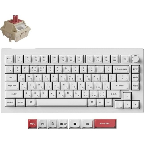 Клавиатура Keychron V1 Ultra Keychron Red Switch UA White (V1U-F1-UA)