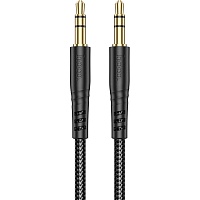 Кабель Hoco UPA24 Smooth 3.5mm to 3.5mm 1m Black (6931474789136)
