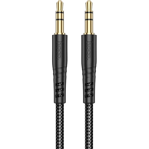 Кабель Hoco UPA24 Smooth 3.5mm to 3.5mm 1m Black (6931474789136)