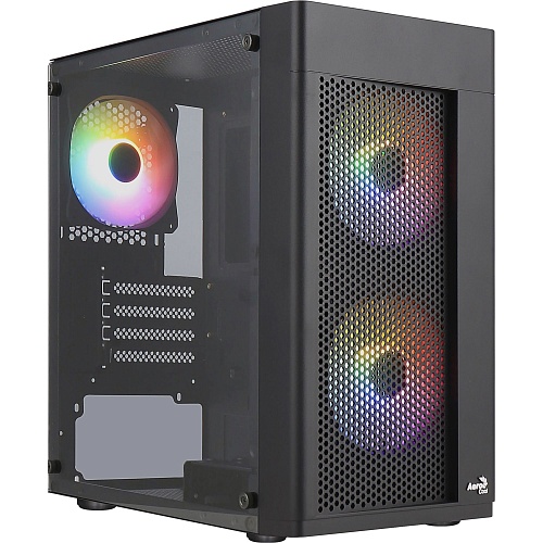 Корпус AeroCool Hexform-G-BK-v2 Black (ACCS-PV38033.11) - придбати в Дніпрі, Україні: ціна, характеристики | інтернет-магазин TOUCH