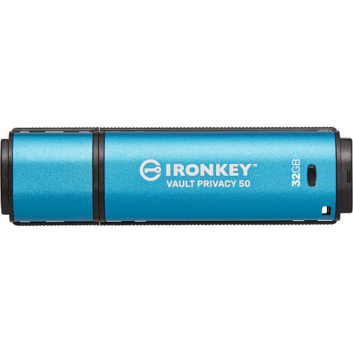 USB флеш-накопитель Kingston IronKey Vault Privacy 50 32GB USB-A 3.2 Gen 1 Blue (IKVP50/32GB)
