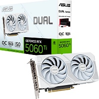 Видеокарта Asus Dual GeForce RTX 5060 Ti 16GB OC Edition White (DUAL-RTX5060TI-O16G-WHITE) EU