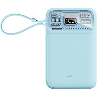 Зовнішній акумулятор WiWU Wi-P016 10000mAh Blue - придбати в Дніпрі, Україні: ціна, характеристики | інтернет-магазин TOUCH