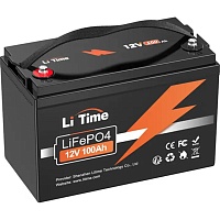 Акумулятор Li Time LiFePO4 12V (12.8V/100Ah/1280Wh) (Li-Time-LiFePO4-12.8-100) - придбати в Дніпрі, Україні: ціна, характеристики | інтернет-магазин TOUCH