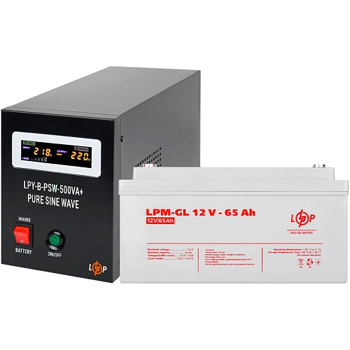 Источник бесперебойного питания (ИБП) LogicPower B500VA + АКБ GL 780W (5868)