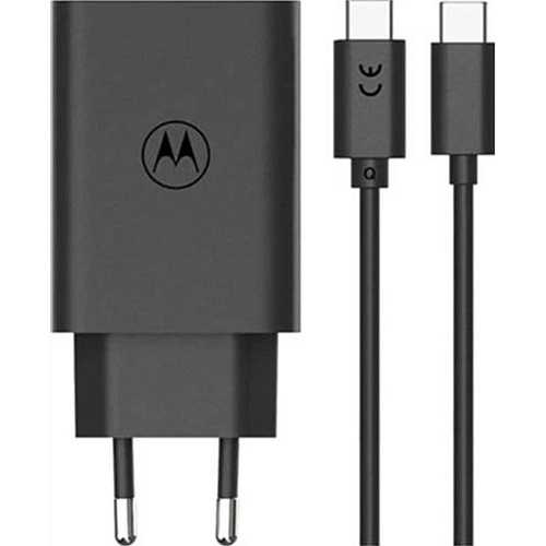 Сетевое зарядное устройство Motorola TurboPower 68W USB-C + Type-C to Type-C Сable Black (MC-682N)