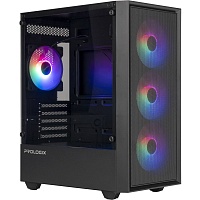 Корпус Prologix E107 Tempered Glass Black - придбати в Дніпрі, Україні: ціна, характеристики | інтернет-магазин TOUCH