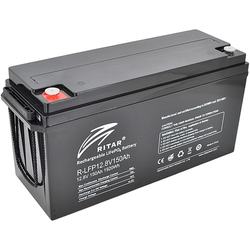 Аккумулятор Ritar LiFePO4 12V (12.8V/150Ah/1920Wh) (R-LFP 12.8V 150Ah Bluet)
