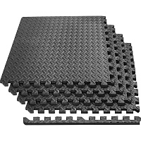 Спортивный мат EasyFit SwallowTail-2 Black 4 шт (EF-1960-BK)