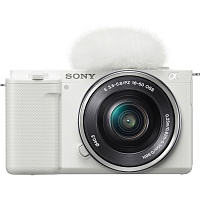 Беззеркальный фотоаппарат Sony ZV-E10 Kit 16-50mm f3.5-5.6 OSS White (ILCZVE10LW.CEC) UA