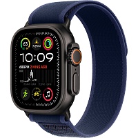 Смарт-часы Apple Watch Ultra 2 49mm Black Titanium Case with Blue Trail Loop S/M (MYQ73)