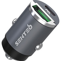 Автомобильное зарядное устройство Senteo Q-01 Ferro Series PD3.0+QC3.0 20W Grey
