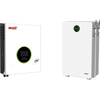 Система хранения энергии Must PV19-10048EXP 10kW + 2 АКБ LP28-48200 20.4kWh (51.2V/200Ah/10240Wh)