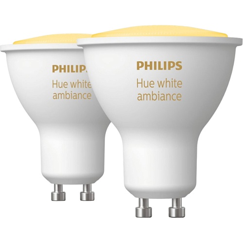 Умная лампочка Philips Hue GU10 White Ambiance 2шт (929001953310)