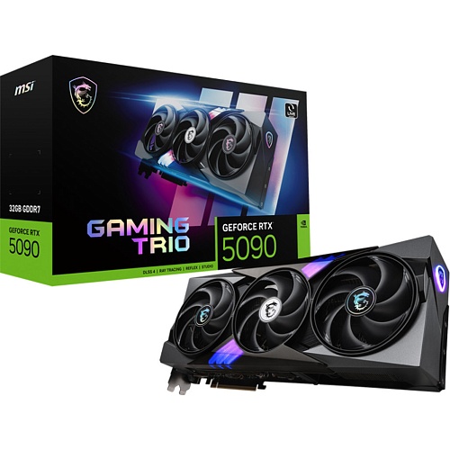 Відеокарта MSI GeForce RTX 5090 GAMING TRIO 32GB (G5090-32GTC) UA  - придбати в Дніпрі, Україні: ціна, характеристики | інтернет-магазин TOUCH