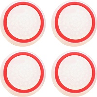 Накладки на стики Thumb Grips 4-pack для PS4/PS5/Xbox White Red
