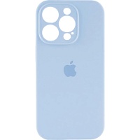 Чехол Silicone Case Camera Protect для Apple iPhone 16 Pro Max Mist Blue AA