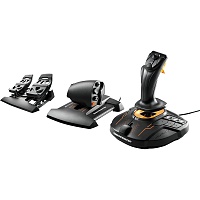 Джойстик с рычагом управления двигателем и педалями Thrustmaster T.16000M FC Flight Pack (2960782)