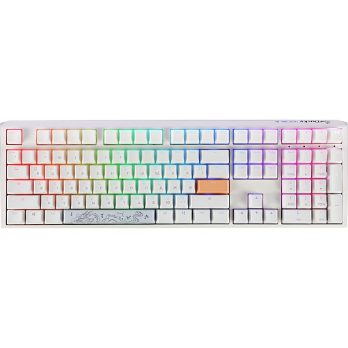 Клавіатура Ducky One 3 Cherry MX Blue RGB White (DKON2108ST-CUAPXPWWWSC1) UA - придбати в Дніпрі, Україні: ціна, характеристики | інтернет-магазин TOUCH