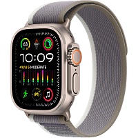 Смарт-часы Apple Watch Ultra 2 49mm Natural Titanium Case with Green/Gray Trail Loop S/M (MRF33)