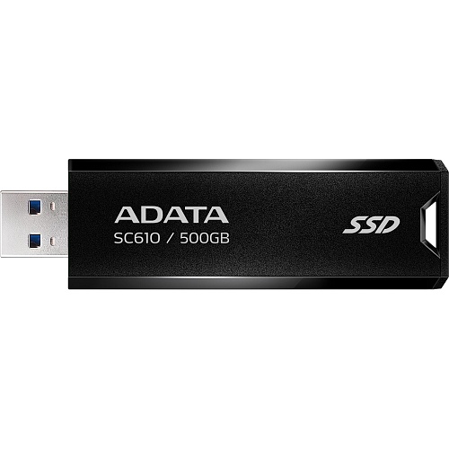 Внешний SSD накопитель ADATA SC610 500GB Black (SC610-500G-CBK/RD)