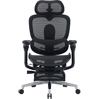 Офісне крісло Sihoo C500 V2 with Footrest Black (C500-V2-B101-JT) - придбати в Дніпрі, Україні: ціна, характеристики | інтернет-магазин TOUCH