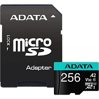 Карта пам'яті ADATA MicroSDXC Premier Pro 256Gb UHS-1 A2 V30S + SD адаптер (AUSDX256GUI3V30SA2-RA1) - придбати в Дніпрі, Україні: ціна, характеристики | інтернет-магазин TOUCH